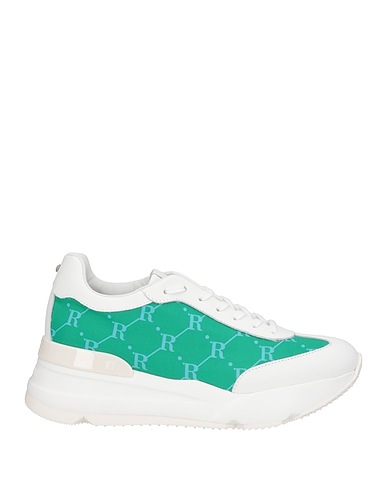RUCOLINE Sneakers Emerald green Calfskin, Polyester, PES - Polyethersulfone