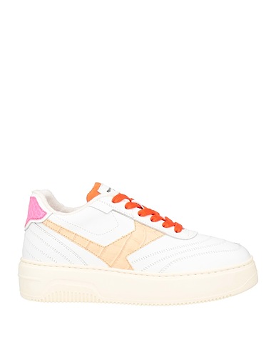 PANTOFOLA D'ORO Sneakers White Soft Leather, Textile fibers