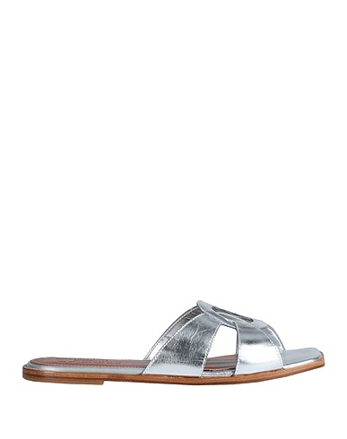 ARKET Sandals Silver Soft Leather