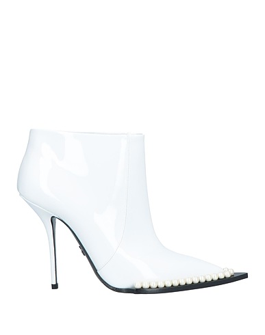 DOLCE&GABBANA Ankle boot White 100% Calfskin