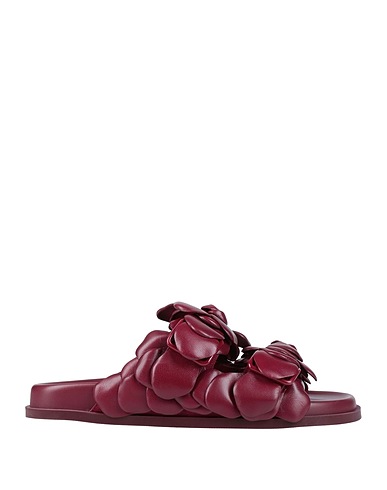 VALENTINO GARAVANI Sandals Burgundy Soft Leather