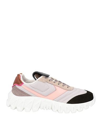 PANTOFOLA D'ORO Sneakers Light grey Calfskin, Textile fibers