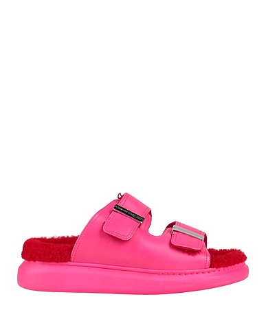 MCQUEEN Sandals Magenta Soft Leather