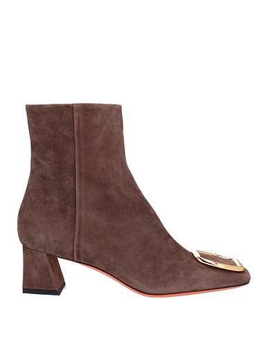 SANTONI Ankle boot Dark brown Leather