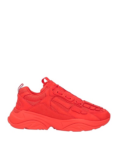 AMIRI Sneakers Red Textile fibres, Soft Leather