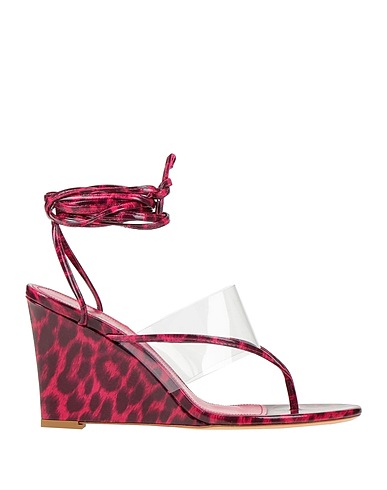 BETTINA VERMILLON Flip flops Magenta Soft Leather, Rubber
