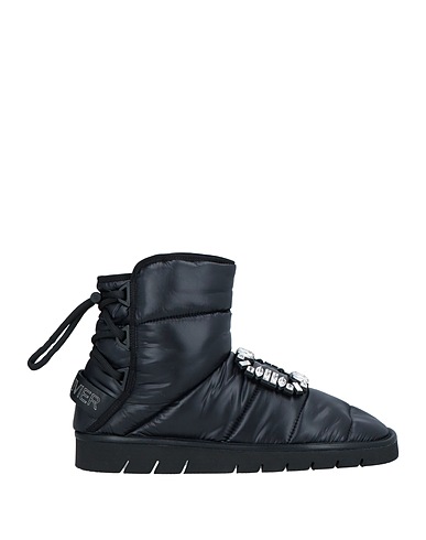 ROGER VIVIER Ankle boot Black Textile fibres, Leather