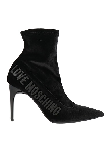 LOVE MOSCHINO Ankle boot Black Textile fibres
