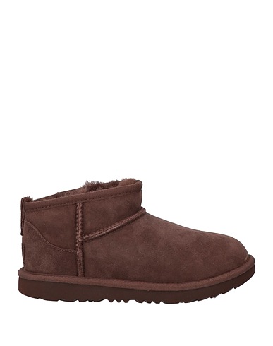 UGG Ankle boot Dark brown Leather, Shearling