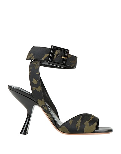 HIBOURAMA Sandalia Verde militar Fibras textiles