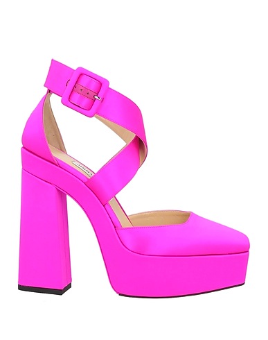 JIMMY CHOO Pump Fuchsia Textile fibers