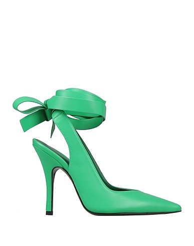 THE ATTICO Pump Emerald green Soft Leather