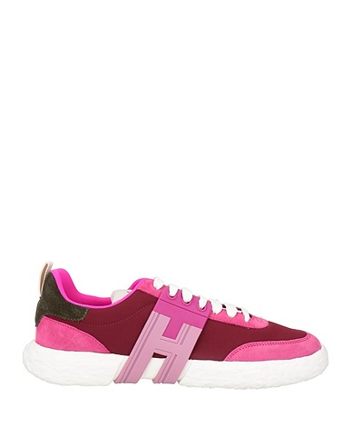 HOGAN Sneakers 3R Mauve Soft Leather, Textile fibres