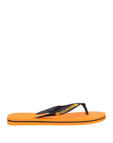 PHILIPP PLEIN Flip flops Black Rubber