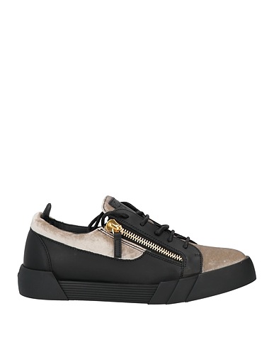 GIUSEPPE ZANOTTI Sneakers Tortora Pelle, Fibre tessili