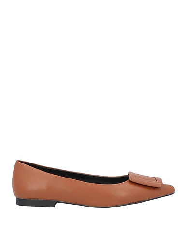 BIBI LOU Ballet flats Brown Soft Leather