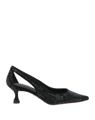 LOLA CRUZ Court Black Leather