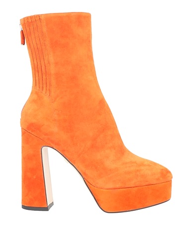 LOLA CRUZ Stiefelette Orange Leder