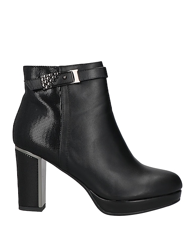 ENZA MARCHESE Ankle boot Black Textile fibres
