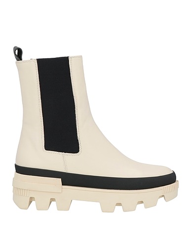 BIBI LOU Stivaletti Off white Pelle, Gomma