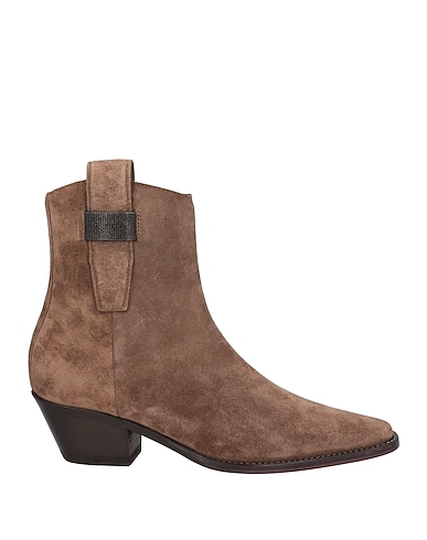BRUNELLO CUCINELLI Ankle boot Khaki 100% Leather