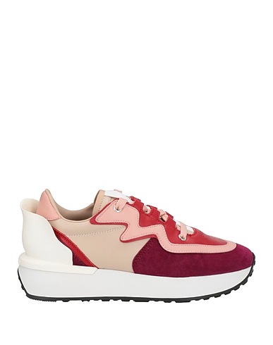 LE SILLA Sneakers Pourpre Cuir, Fibres textiles