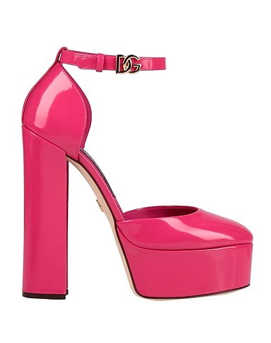 DOLCE&GABBANA Court Fuchsia 100% Calfskin