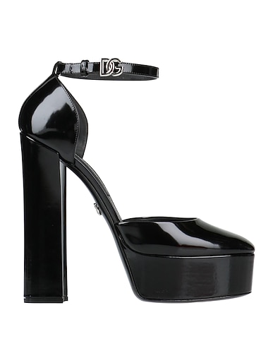 DOLCE&GABBANA Court Black 100% Calfskin