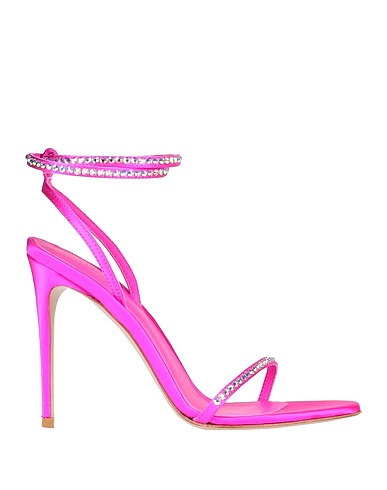 LE SILLA Sandali Fucsia Fibre tessili