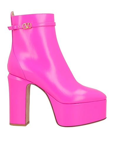 VALENTINO GARAVANI Ankle boot Fuchsia Leather