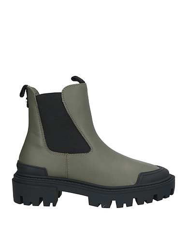 STEVE MADDEN Ankle boot Military green Soft Leather