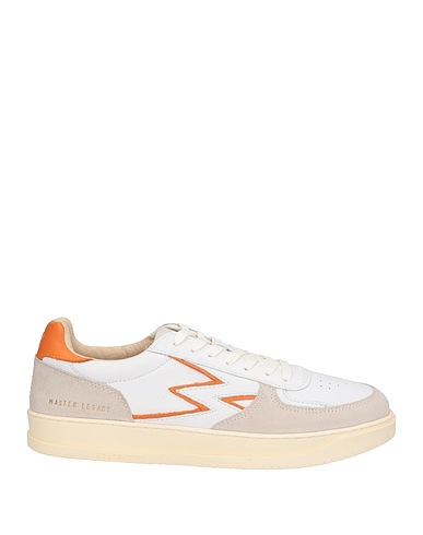 MOACONCEPT Sneakers White Soft Leather, Textile fibres