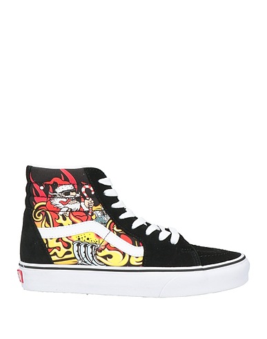 VANS Sneakers Black Leather, Textile fibres