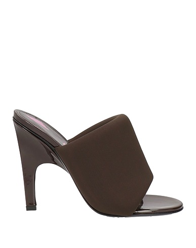 THE ATTICO Sandals Chocolate brown Textile fibers
