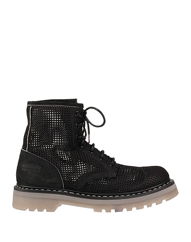 PREMIATA Stivaletti Nero Pelle, Fibre tessili