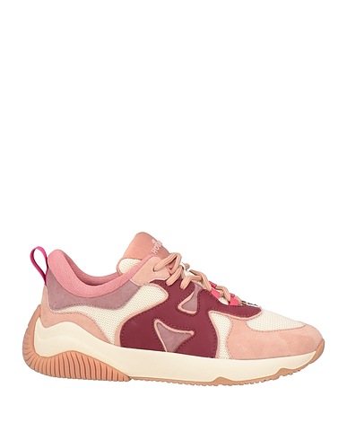 HOGAN Sneakers Antique rose Leather, Textile fibers