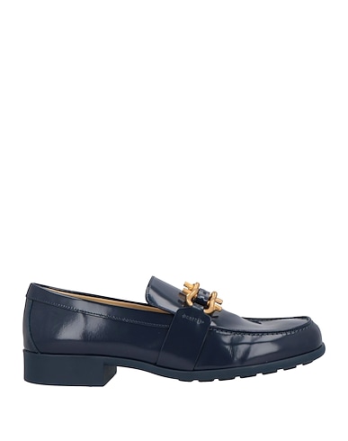 BOTTEGA VENETA モカシン ブルー 革（なめし加工）