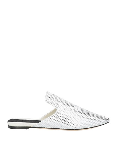 SANAYI 313 Mule e zoccoli Argento Fibre tessili