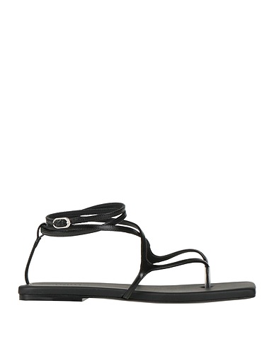 LE SILLA Flip flops Black Soft Leather