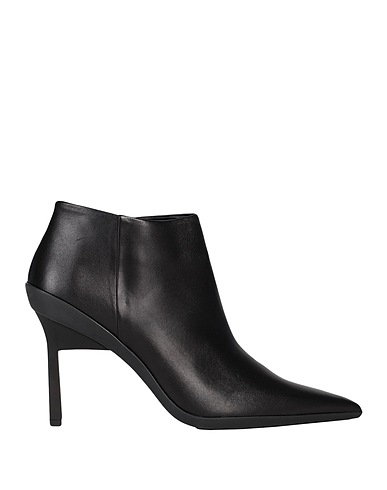 CALVIN KLEIN Stiefelette Schwarz Leder