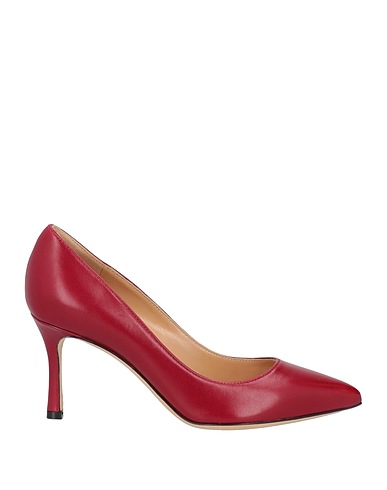 SERGIO ROSSI Court Burgundy Soft Leather