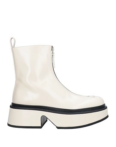JIL SANDER Ankle boot Off white Soft Leather