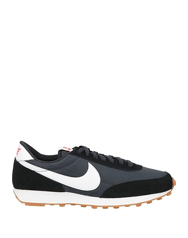 NIKE Sneakers Black Soft Leather, Textile fibers