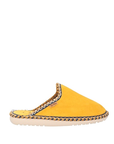 TONI PONS Slides and slippers Yellow Textile fibres