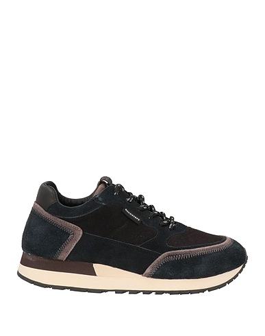 DOCKSTEPS Sneakers Navy blue Leather, Textile fibres
