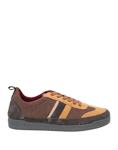 TONI PONS Sneakers Camel Soft Leather, Textile fibres