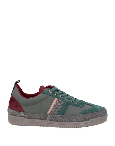 TONI PONS Sneakers Dark green Soft Leather, Textile fibres