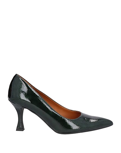 JIUDIT  Firenze Pumps Dunkelgrün Gewebefasern