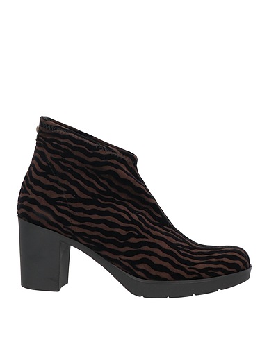 TONI PONS Ankle boot Dark brown Textile fibers