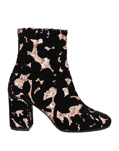 LE BABE Ankle boot Gold Textile fibers